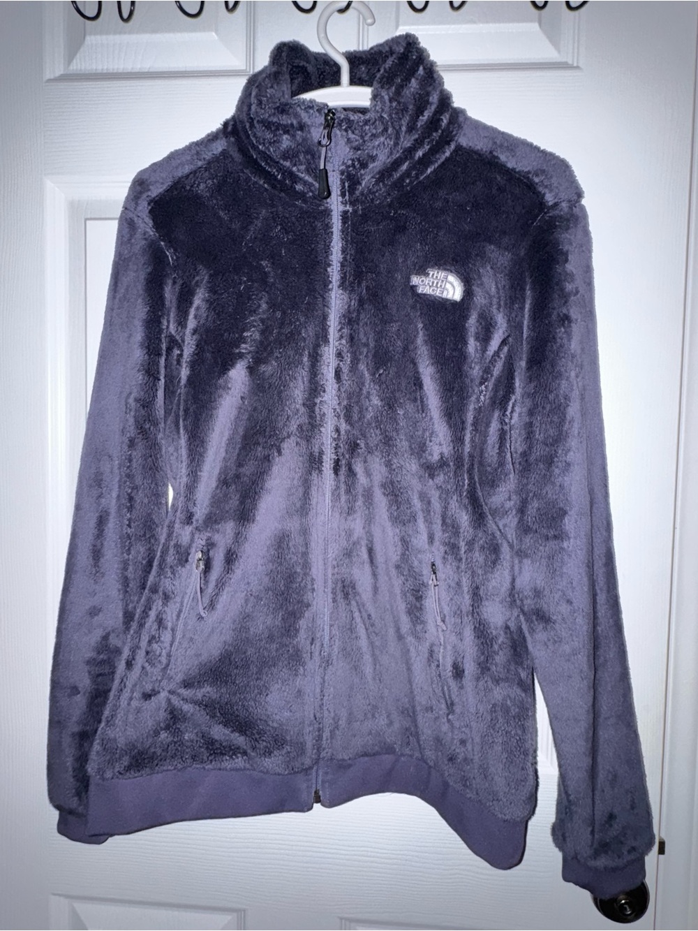 The North Face Women's Plush Full-Zip Teddy Jacket - Smoky Blue